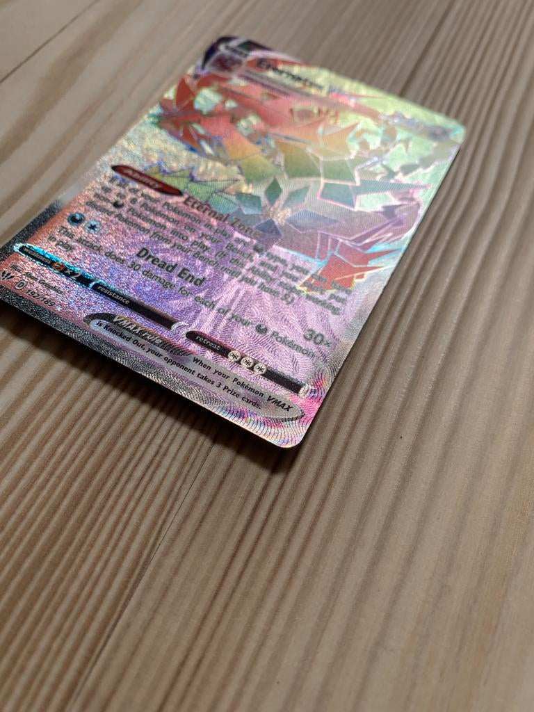 Pokémon Eternatus VMAX Rainbow Rare 192/189, Ophalen of Verzenden, Zo goed als nieuw, Losse kaart, Foil