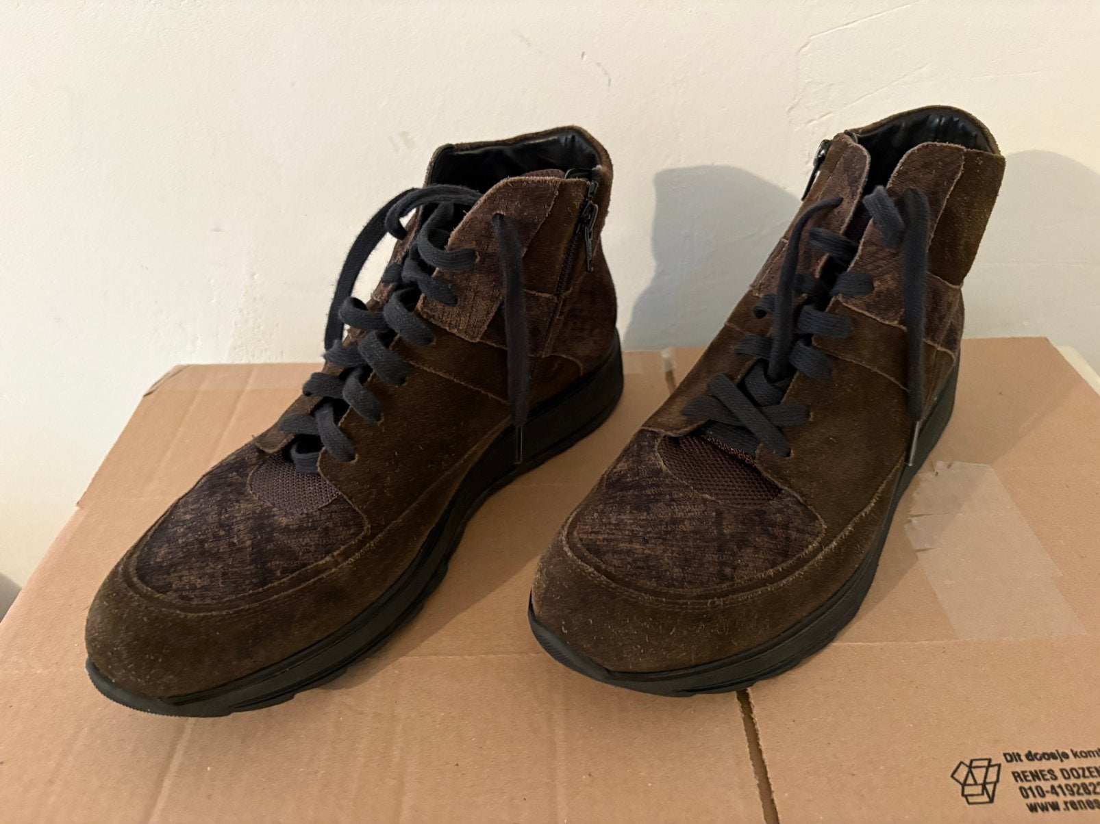 Durea boots maat 9 H (43), Bruin, Verzenden, Lage of Enkellaarzen, Zo goed als nieuw