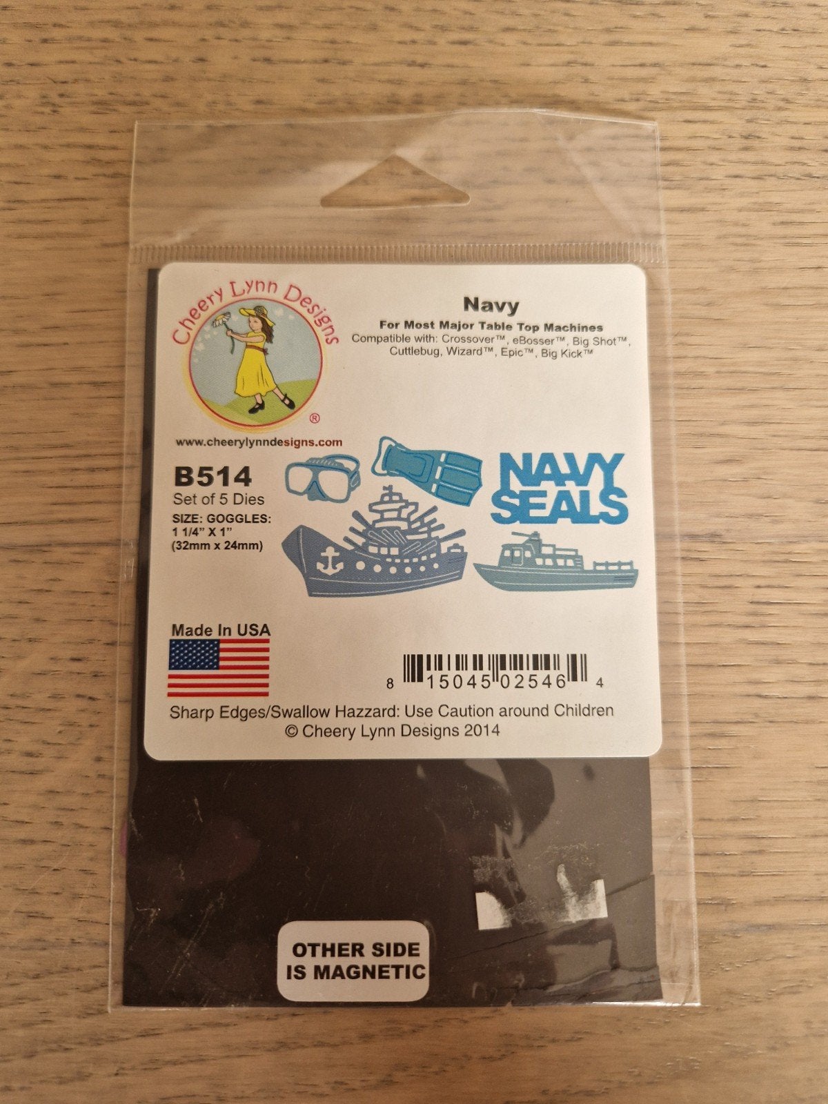 Cheery Lynn Designs B514 Navy Seals Stansset Nieuw, Ophalen of Verzenden, Nieuw