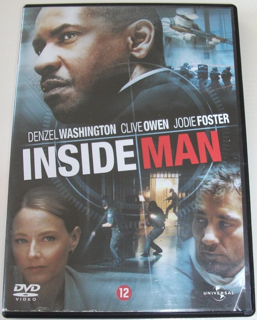 Dvd *** INSIDE MAN *** Een levensgevaarlijk kat-en-muis-spel, Vanaf 12 jaar, Ophalen of Verzenden, Zo goed als nieuw, Maffia en Misdaad