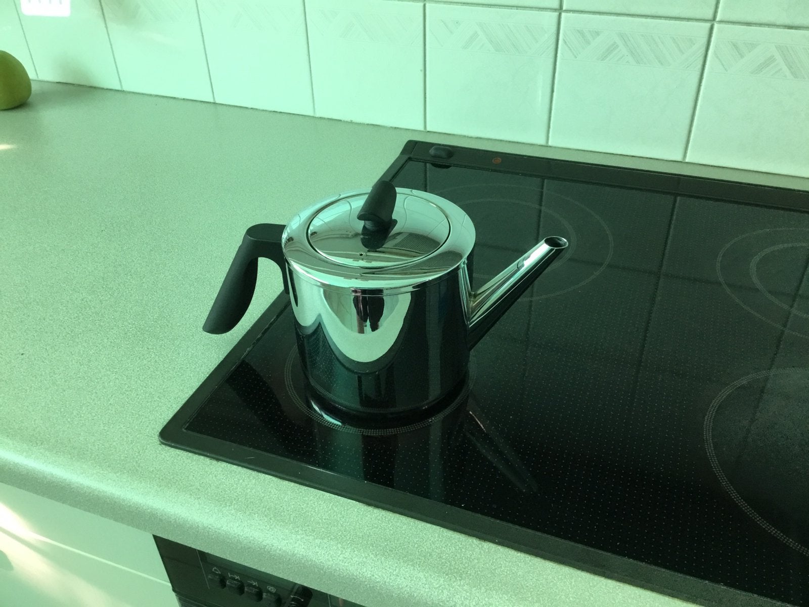 Dubbelwandige theepot en fruitpers, Zo goed als nieuw, Gas, Vrijstaand, 4 kookzones