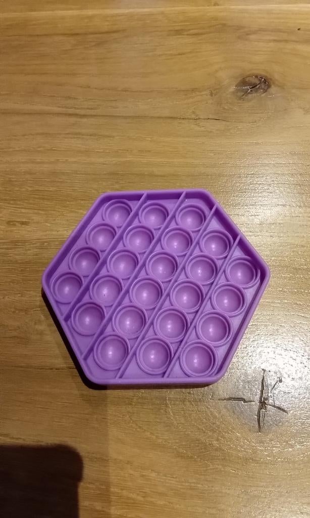 Fidget toys pop it-zeshoek paars, Ophalen of Verzenden