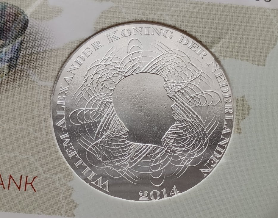 Het De Nederlandsche Bank Vijfje - 2014, Postzegels en Munten, Munten | Nederland, Verzenden, Koningin Beatrix, Euro's, Setje