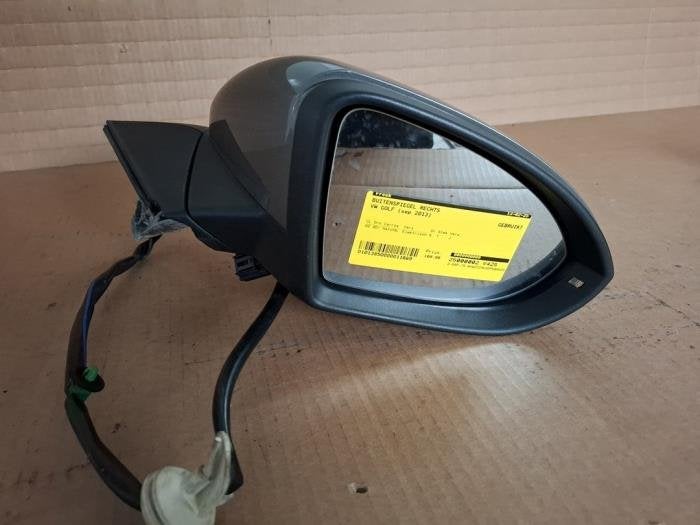Buitenspiegel rechts van een Volkswagen Golf, Gebruikt, -, -, -