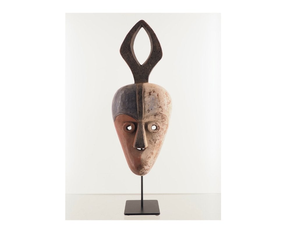 Kwele Ekuk / Pipibuze masker Gabon (251121-05), Ophalen of Verzenden