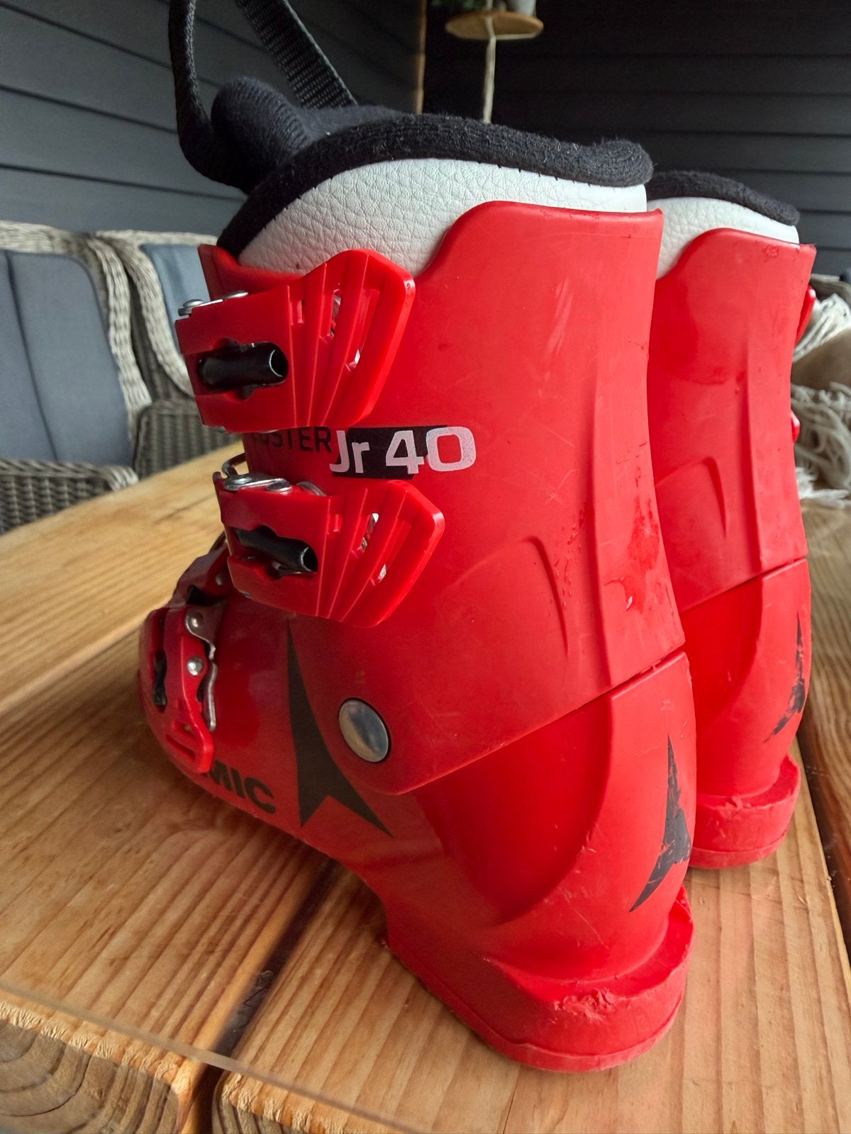 Atomic Redster Jr 40 skischoenen - Maat 20.0/20.5, Sport en Fitness, Gebruikt, Schoenen, Ophalen of Verzenden, Atomic