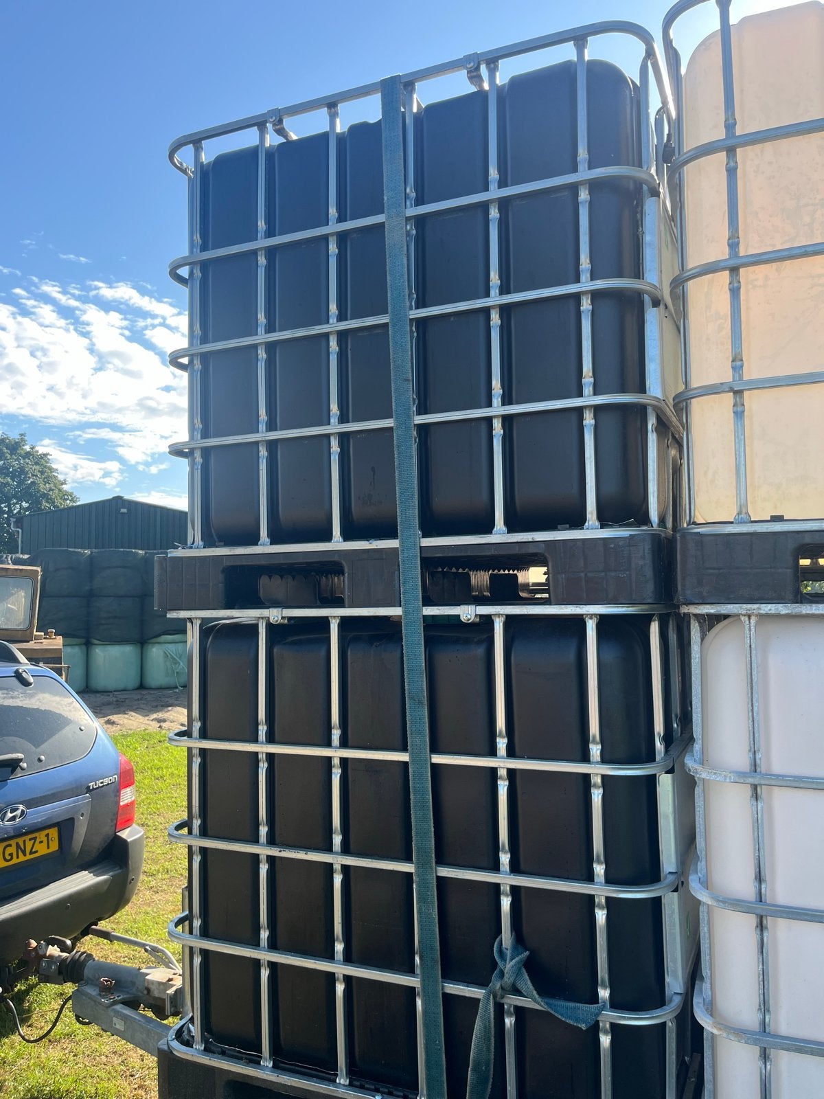 Zwarte IBC-tanks - 1000 liter, Tuin en Terras, 150 liter of meer, Ophalen