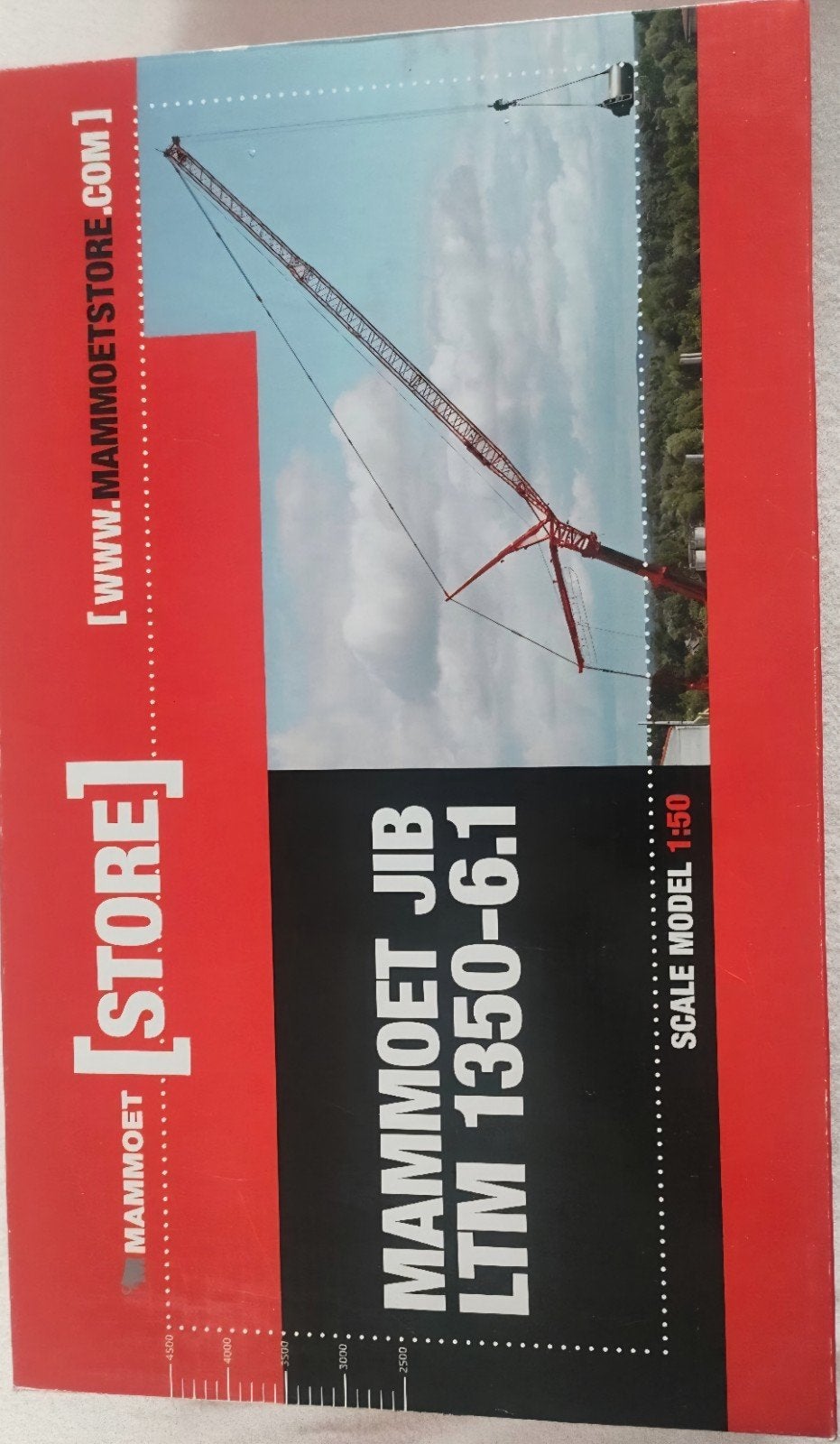 Wsi liebherr ltm 1350 jib mammoet, Ophalen of Verzenden, Hijskraan, Tractor of Landbouw, Wsi