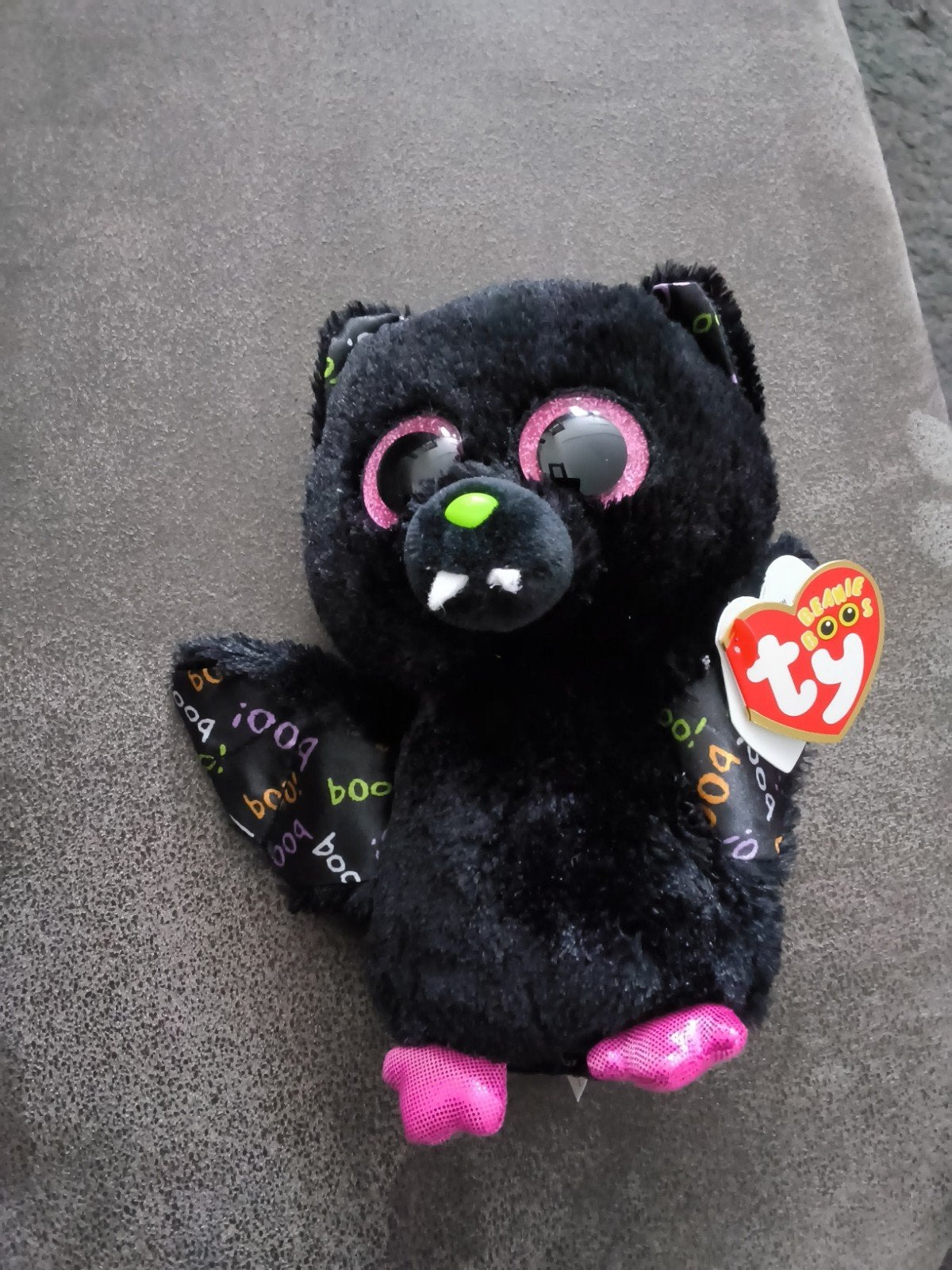 Ty Beanie Boo knuffel Dart de vleermuis, nieuw met kaartje, Overige karakters, Overige typen, Nieuw, Zwart