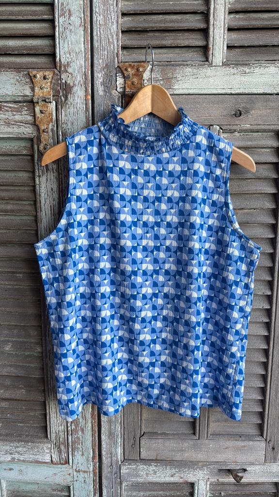 Prachtige top van COSTES size XL, Kleding | Dames, Tops, Blauw, Maat 42/44 (L), Ophalen of Verzenden, Zo goed als nieuw
