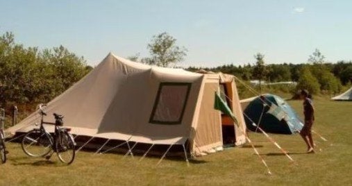 Robuuste Vrijbuiter Stormvogel 6-persoons katoenen tent, Caravans en Kamperen, Tenten, Ophalen, Gebruikt, Tot en met 6