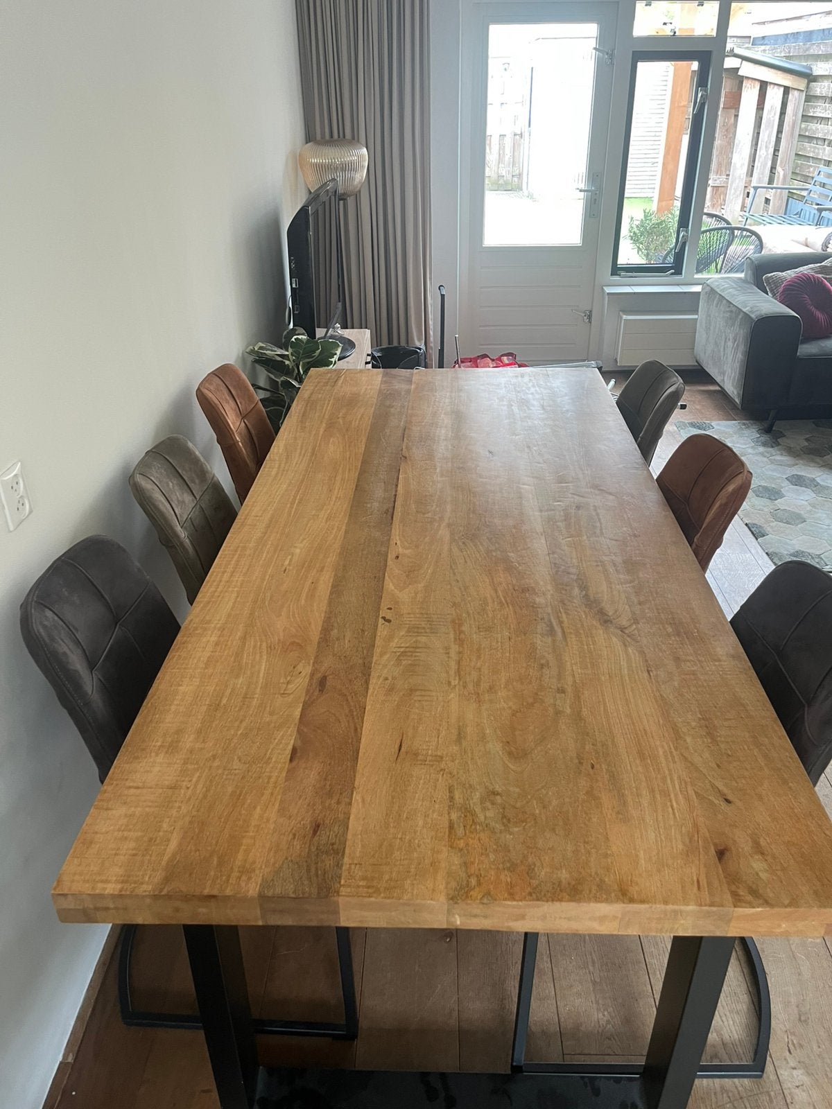 Tafel + stoelen. Apart ook mogelijk., Ophalen, Gebruikt, 200 cm of meer, 50 tot 100 cm