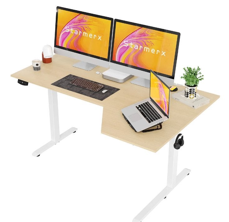 Electric Standing Corner Desk, 150 cm, Nieuw, Ophalen of Verzenden, Elektrisch