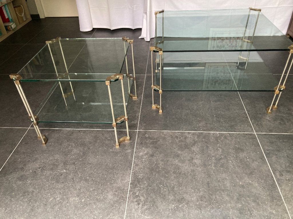 salontafels ; Twee Peter Ghyczy, Huis en Inrichting, Tafels | Salontafels, Ophalen, 50 tot 100 cm, Vierkant, Brutalistisch