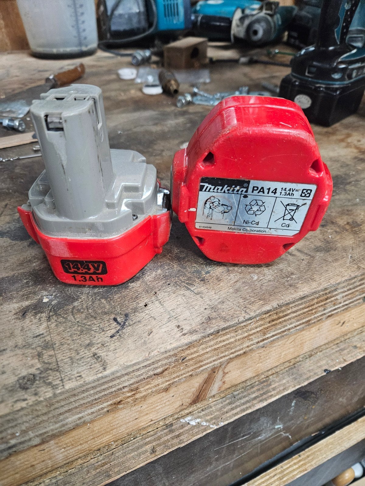 te koop 2 accu`s voor Makita, Ophalen, Gebruikt