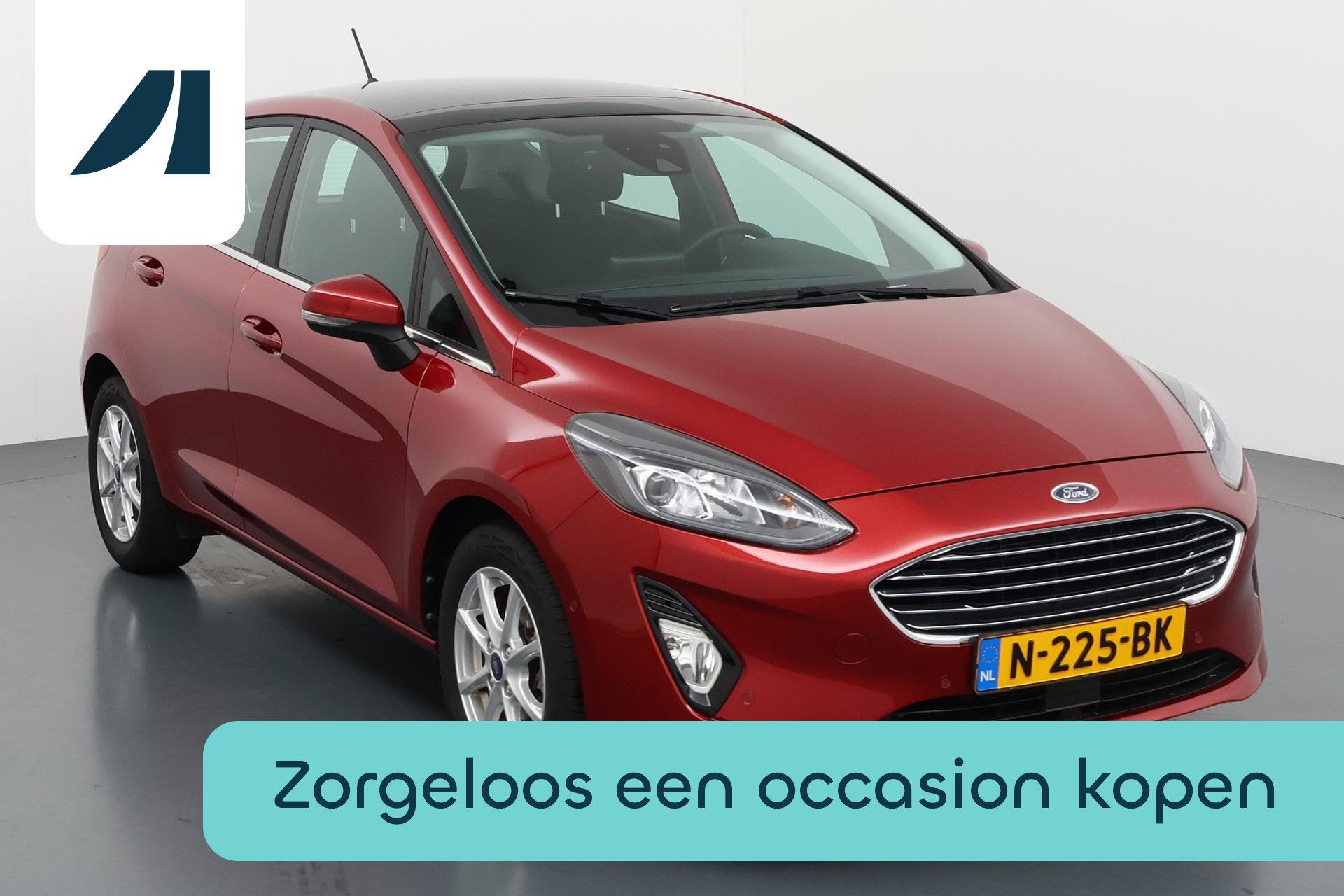 Ford Fiesta 1.0 EcoBoost Titanium Nagenoeg nieuw en verrasse, Voorwielaandrijving, Gebruikt, Euro 6, 49 €/maand