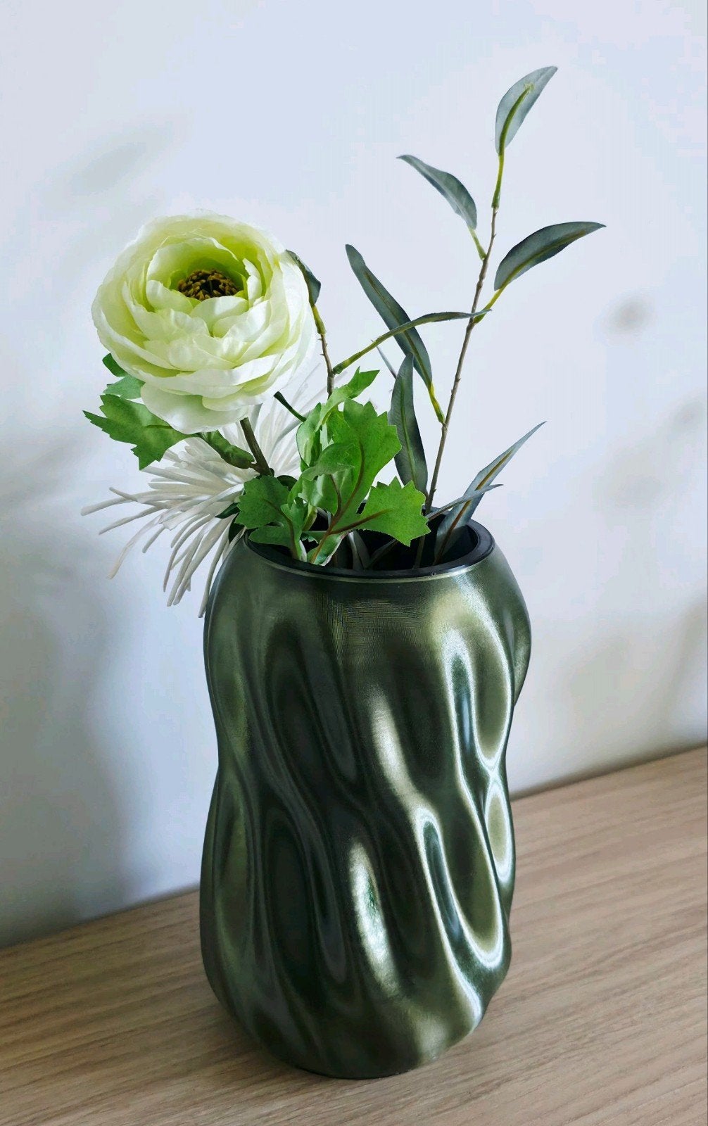 Vaas waterdicht modern design glaslook 3d geprint, Ophalen of Verzenden, Kunststof