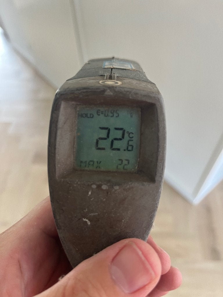 digitale infrarood temperatuurmeter, Ophalen of Verzenden, Gebruikt, Temperatuur