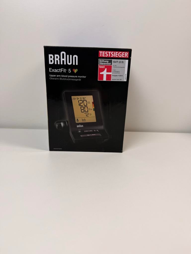 Braun ExactFit 5 Bovenarm Bloeddrukmeter - Nieuw in doos, Diversen, Ophalen of Verzenden, Nieuw