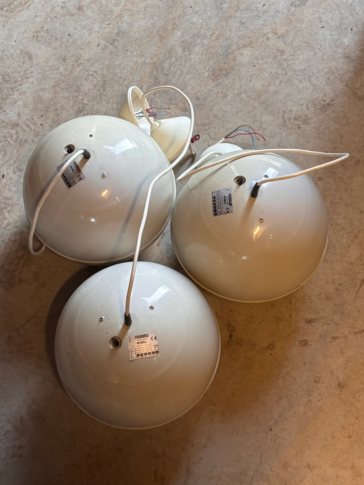 Bouyer RB 2033 Vintage Bol Luidsprekers - Set van 3, Geschikt voor surround/home cinema, Ophalen, Gebruikt, Minder dan 60 watt
