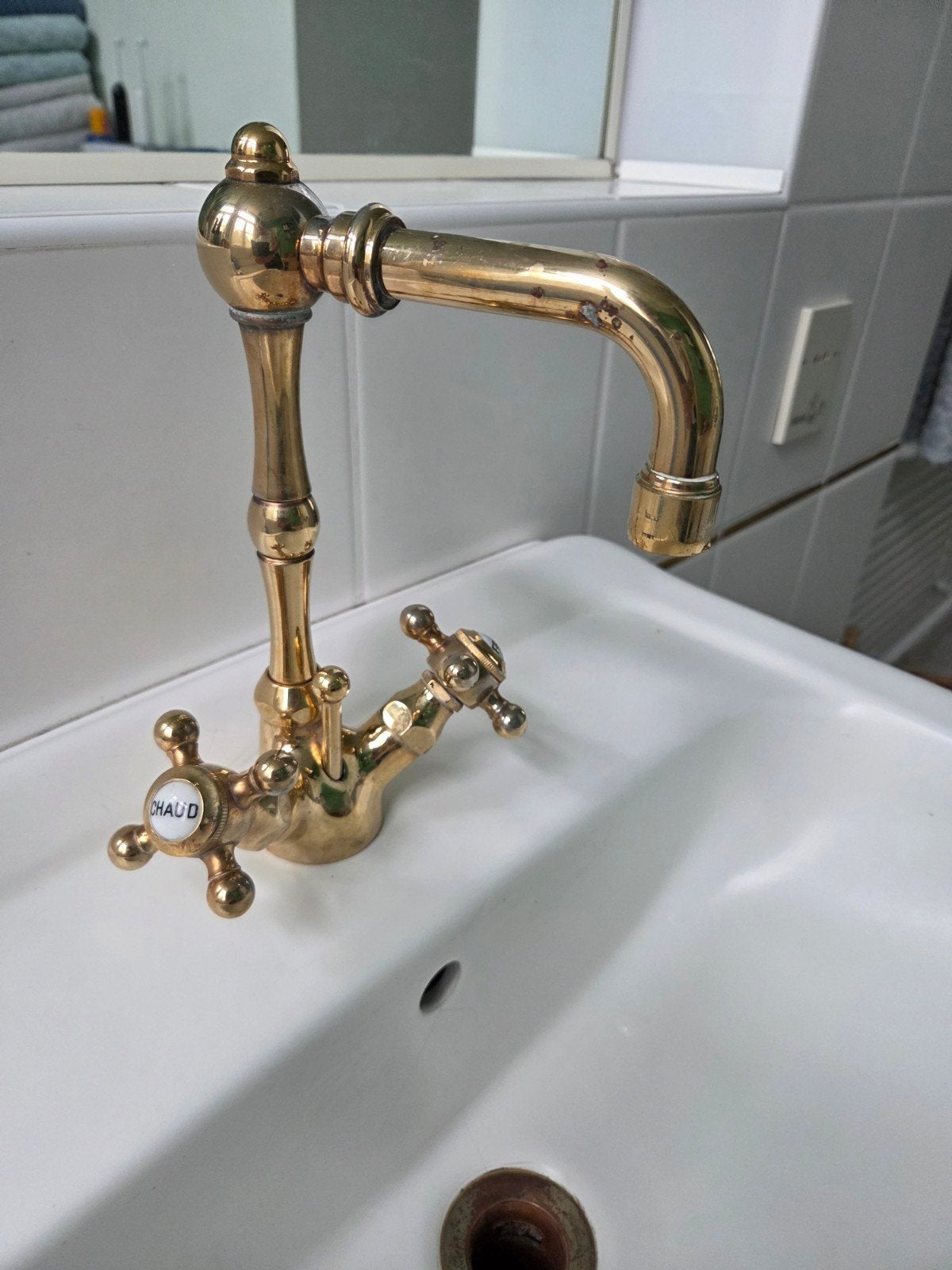 Retro wastafelkraan, Doe-het-zelf en Verbouw, Sanitair, Ophalen of Verzenden, Gebruikt, Kraan