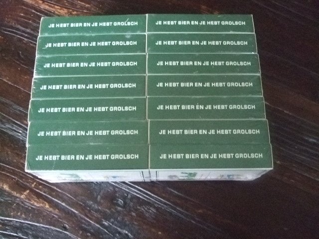 Grolsch speelkaarten (nr.15) 55 Krt 14 pakjes, Ophalen of Verzenden, Nieuw, Overige typen, Grolsch