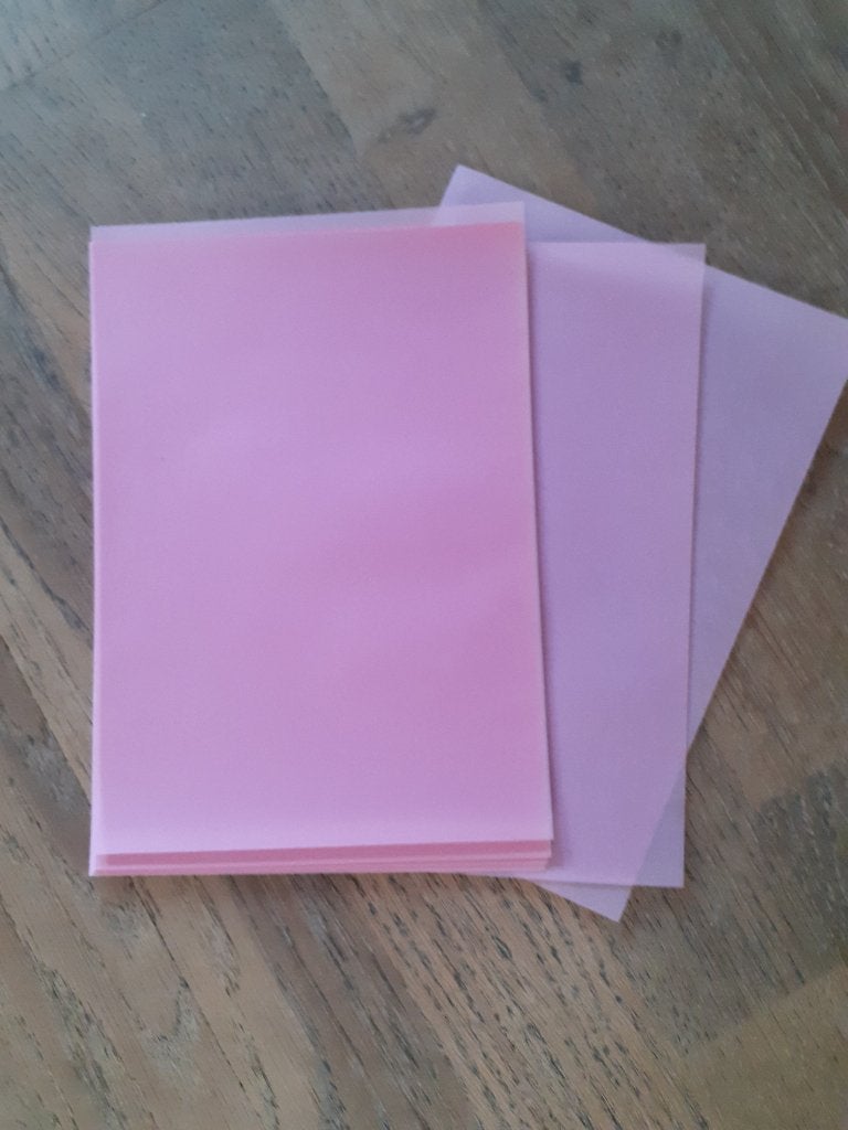 Roze vellum, 16 vel A5 formaat, Hobby en Vrije tijd, Ophalen of Verzenden, Nieuw, Roze