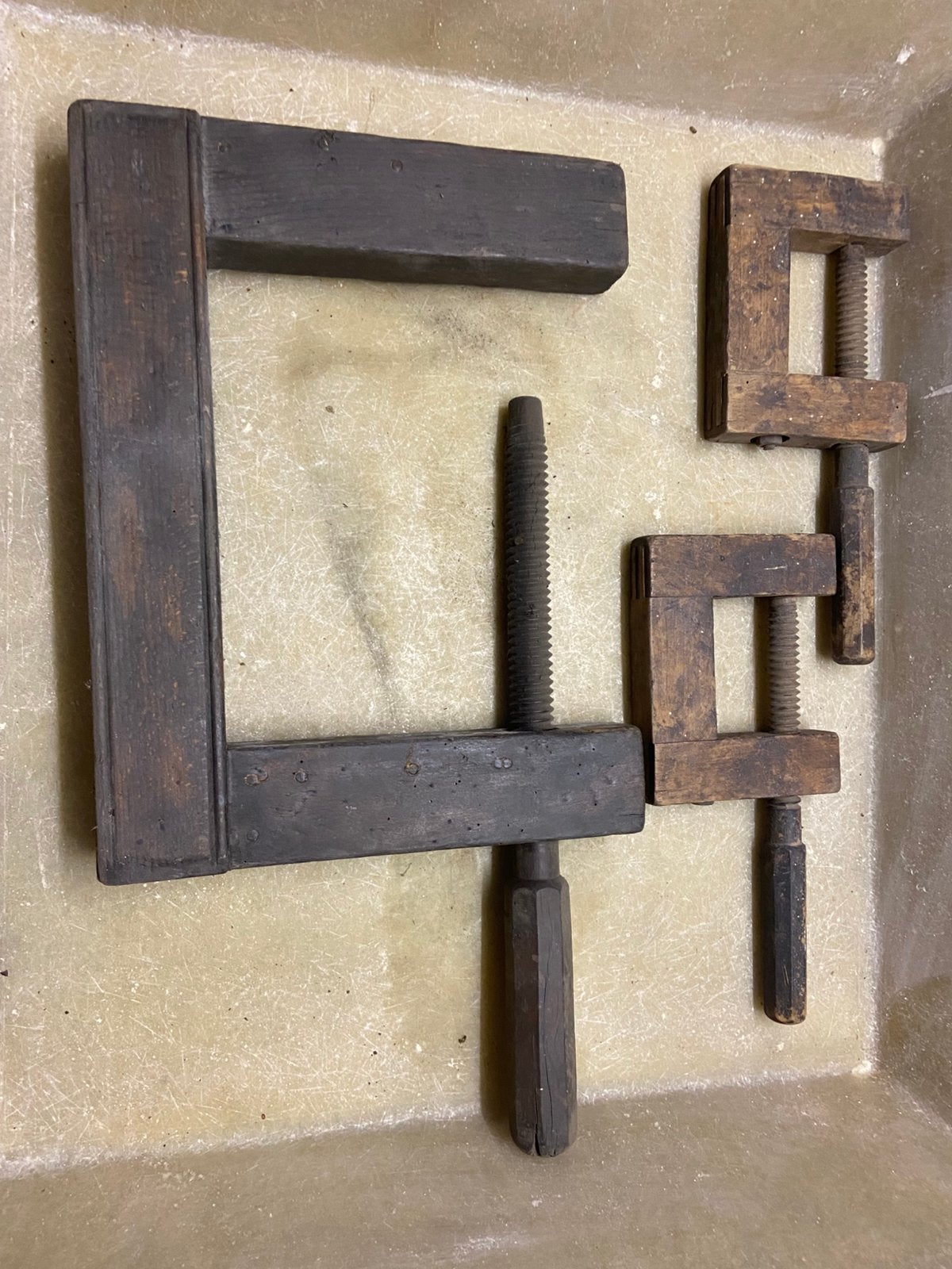 Houten houtklemmen, Antiek en Kunst, Ophalen of Verzenden