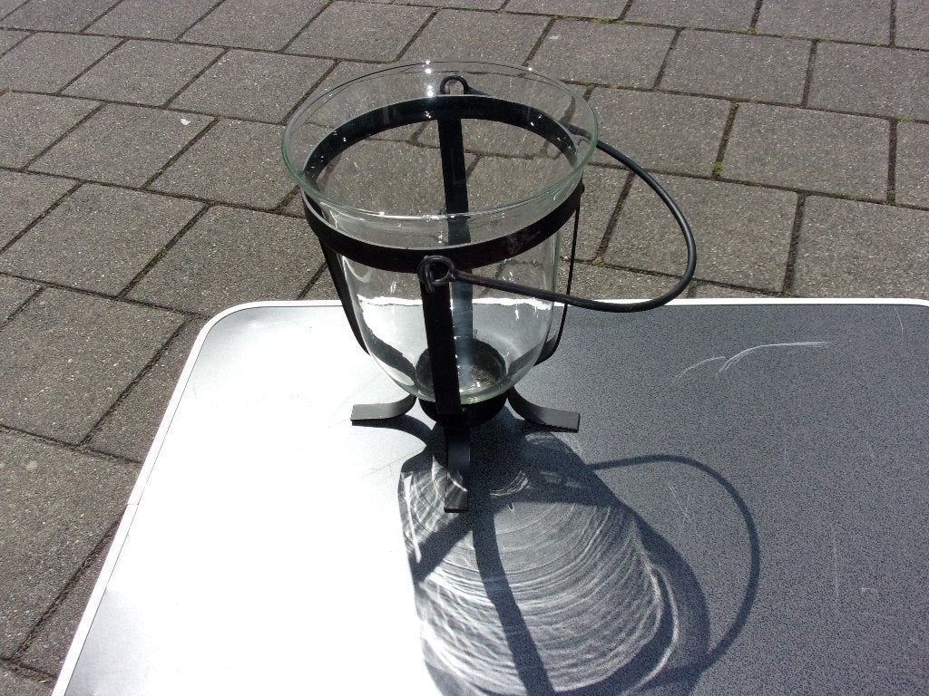 nieuwe glazen pot in standaard, Ophalen of Verzenden, Nieuw