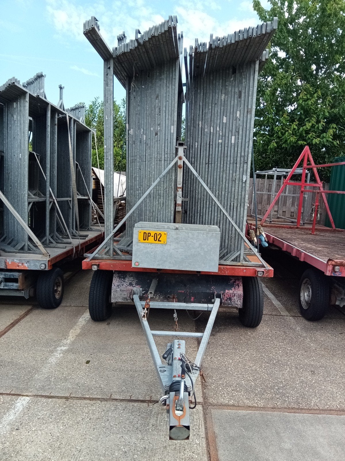 Marktkramen 31 stuks op aanhanger, Ophalen, Gebruikt, Overige