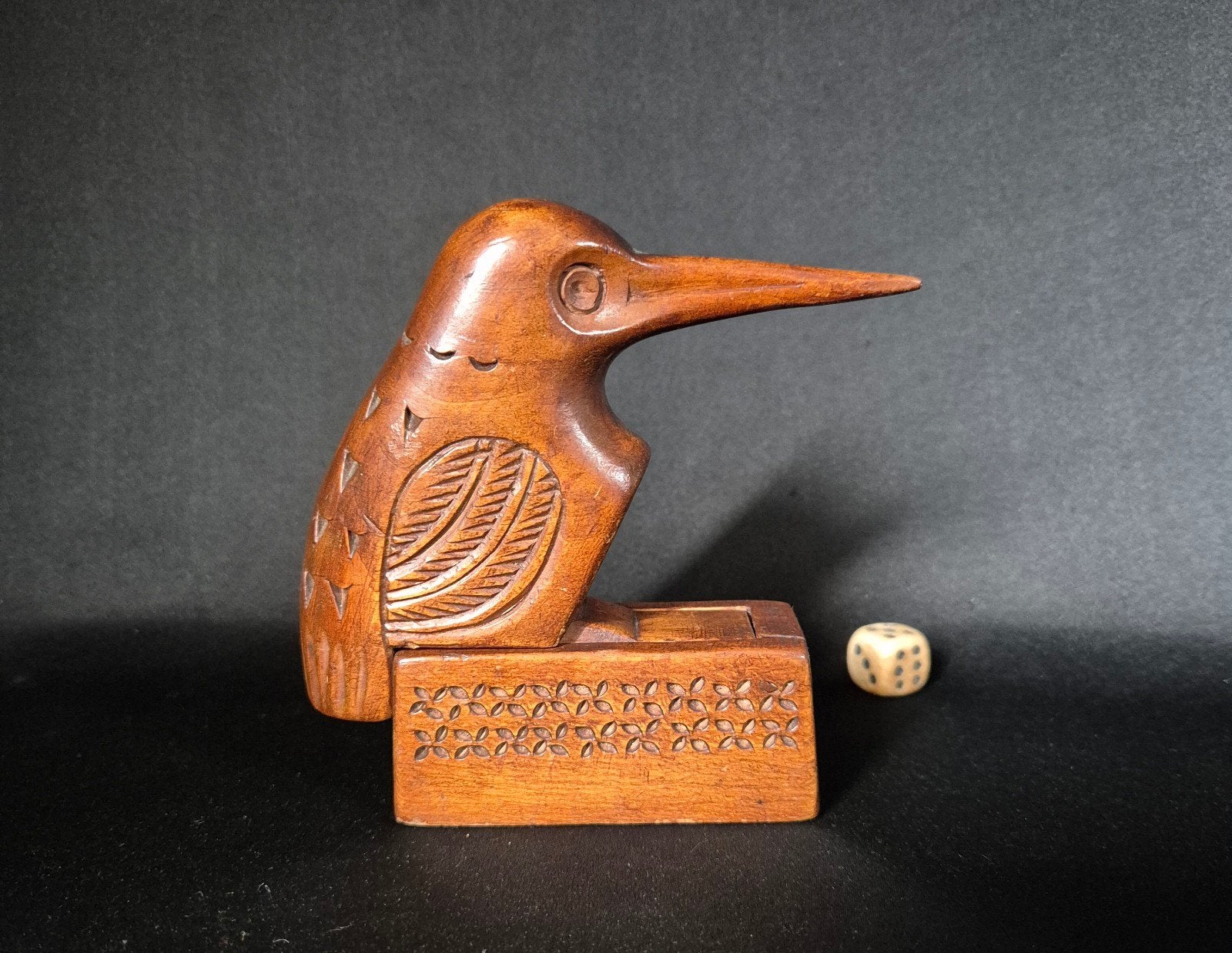 Art Deco IJsvogel doosje, Ophalen of Verzenden