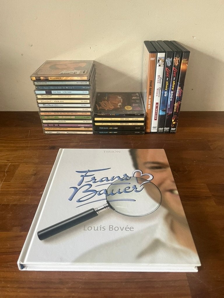Frans Bauer verzameling – 17 cd’s + 5 dvd’s + boek, Ophalen of Verzenden, Gebruikt, Levenslied of Smartlap