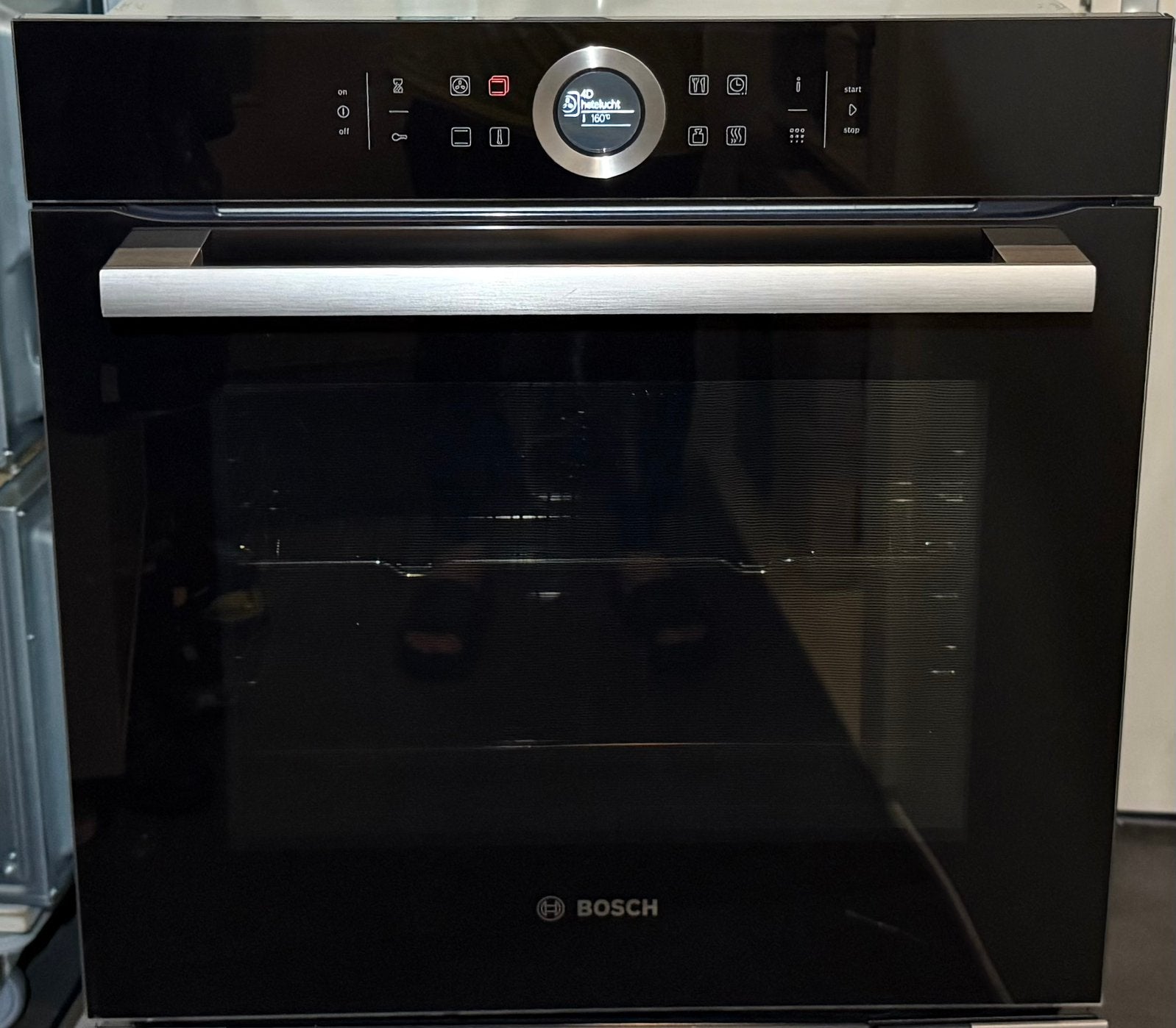 BOSCH inbouw multifunctionele oven HBG675BB1(ZGAN!!), Hete lucht, Siemens, Ophalen of Verzenden, Zo goed als nieuw