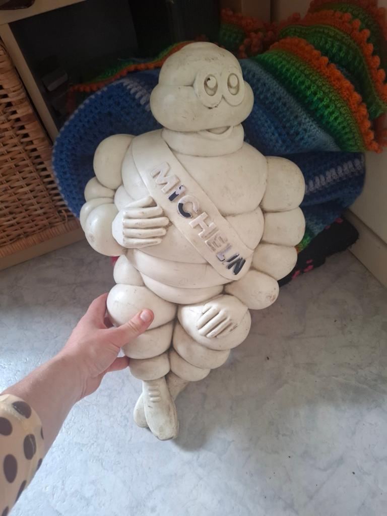 Vintage Michelin bibbendum, Ophalen, Gebruikt, Reclamebord