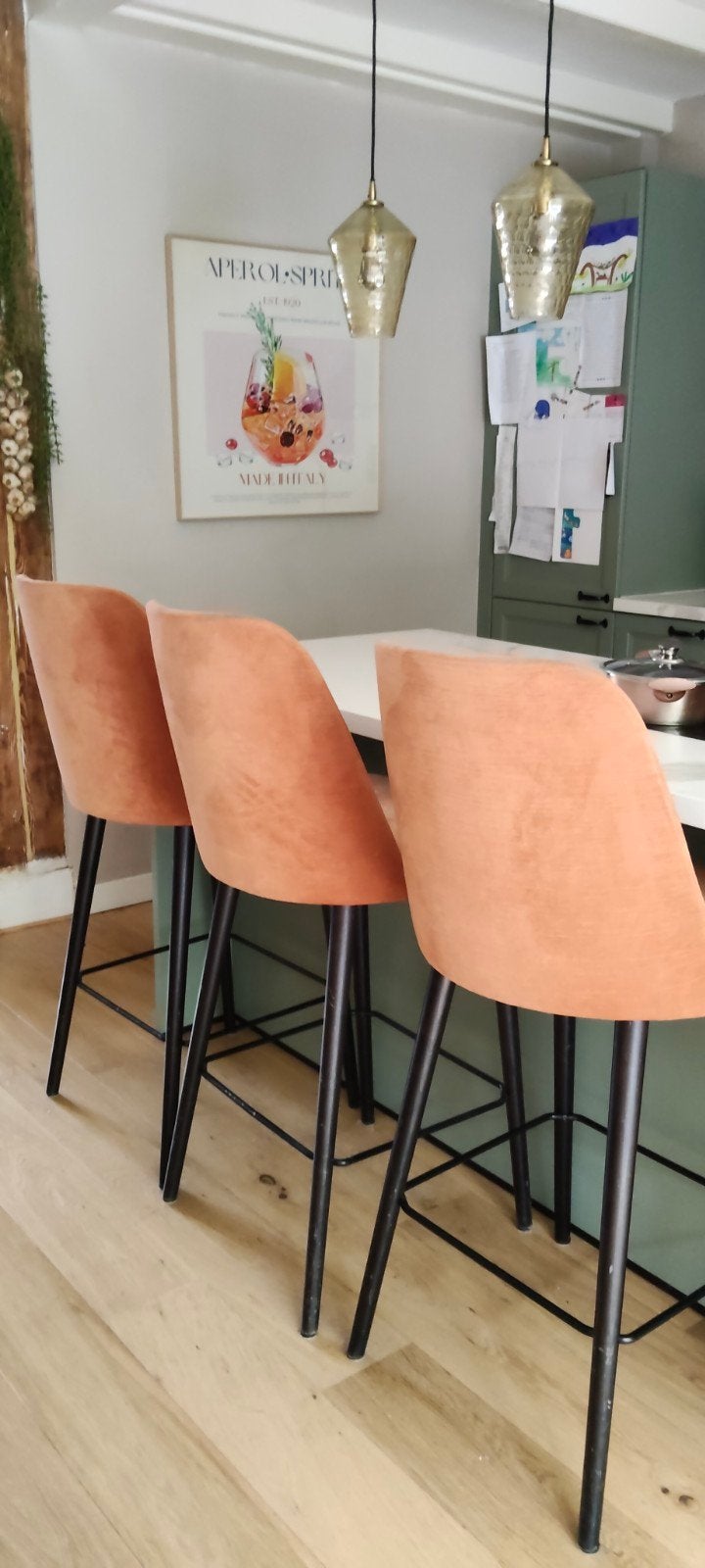 barkrukken 4 Terracotta
