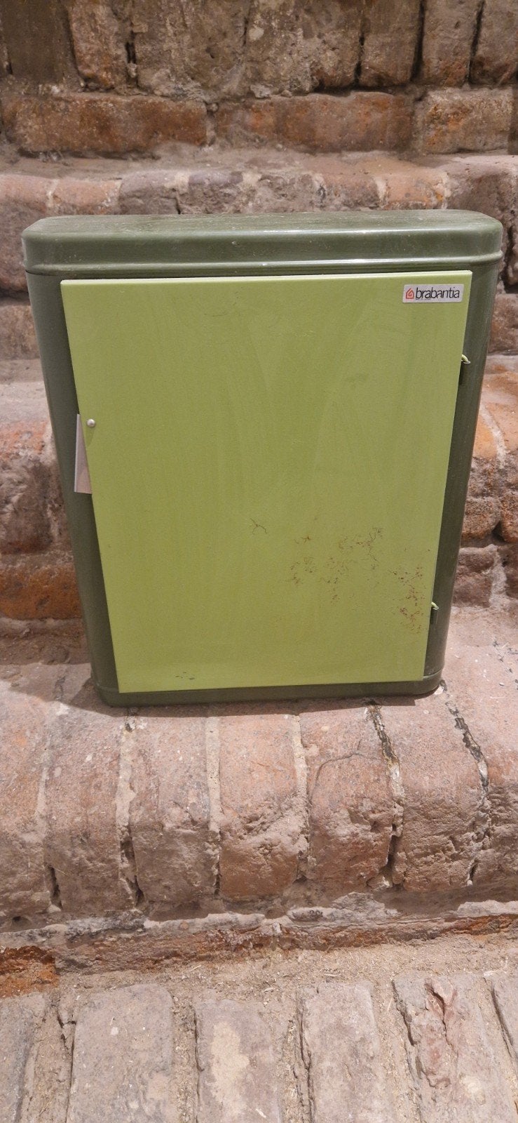 2x Vintage Brabantia medicijnkastje/opbergkastje groen, Ophalen