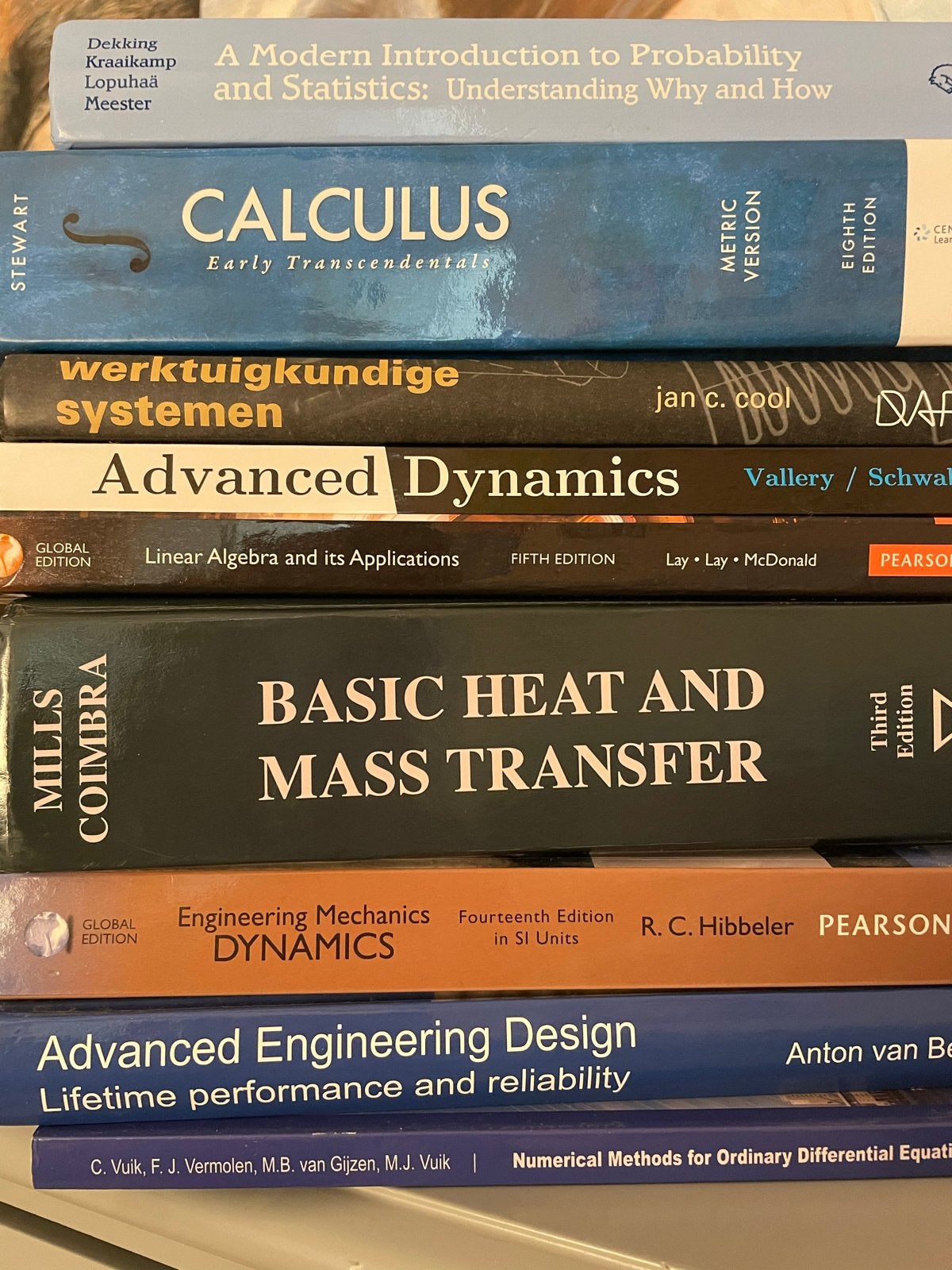 Diverse technische studieboeken TU Delft, Boeken, Ophalen, Beta, Gelezen, WO