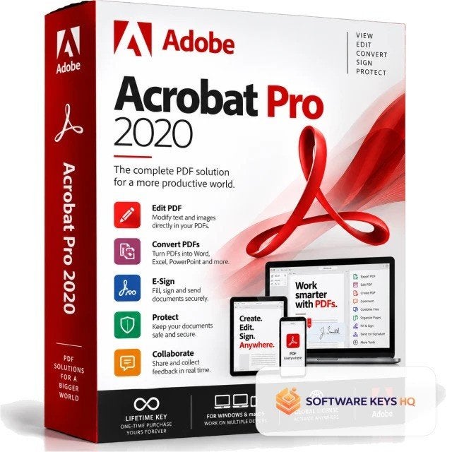 Adobe Acrobat Pro 2020 — Lifetime Key, Ophalen of Verzenden, MacOS