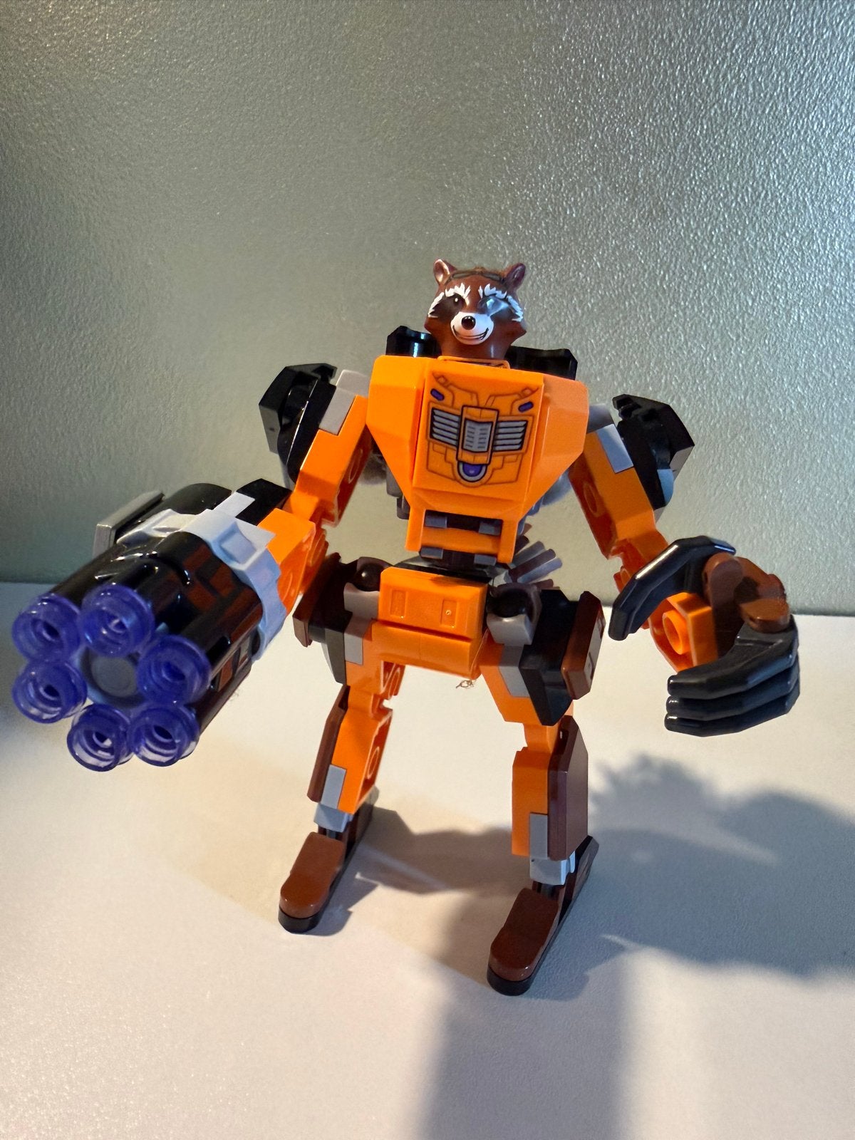 LEGO Marvel Rocket Raccoon Mech (76243), Ophalen, Marvel, Lego, Zo goed als nieuw