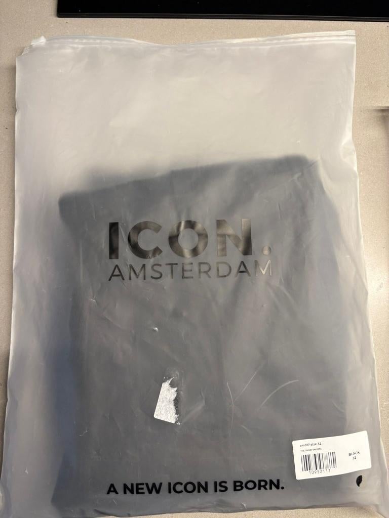ICON Amsterdam zwarte korte broek – maat 32, Zwart, Icon Amsterdam, Nieuw, Overige maten