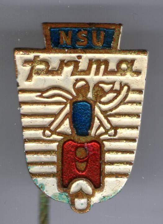 NSU Prima zilverkleurig auto speldje ( C_065 ), Verzenden, Zo goed als nieuw, Transport, Speldje of Pin
