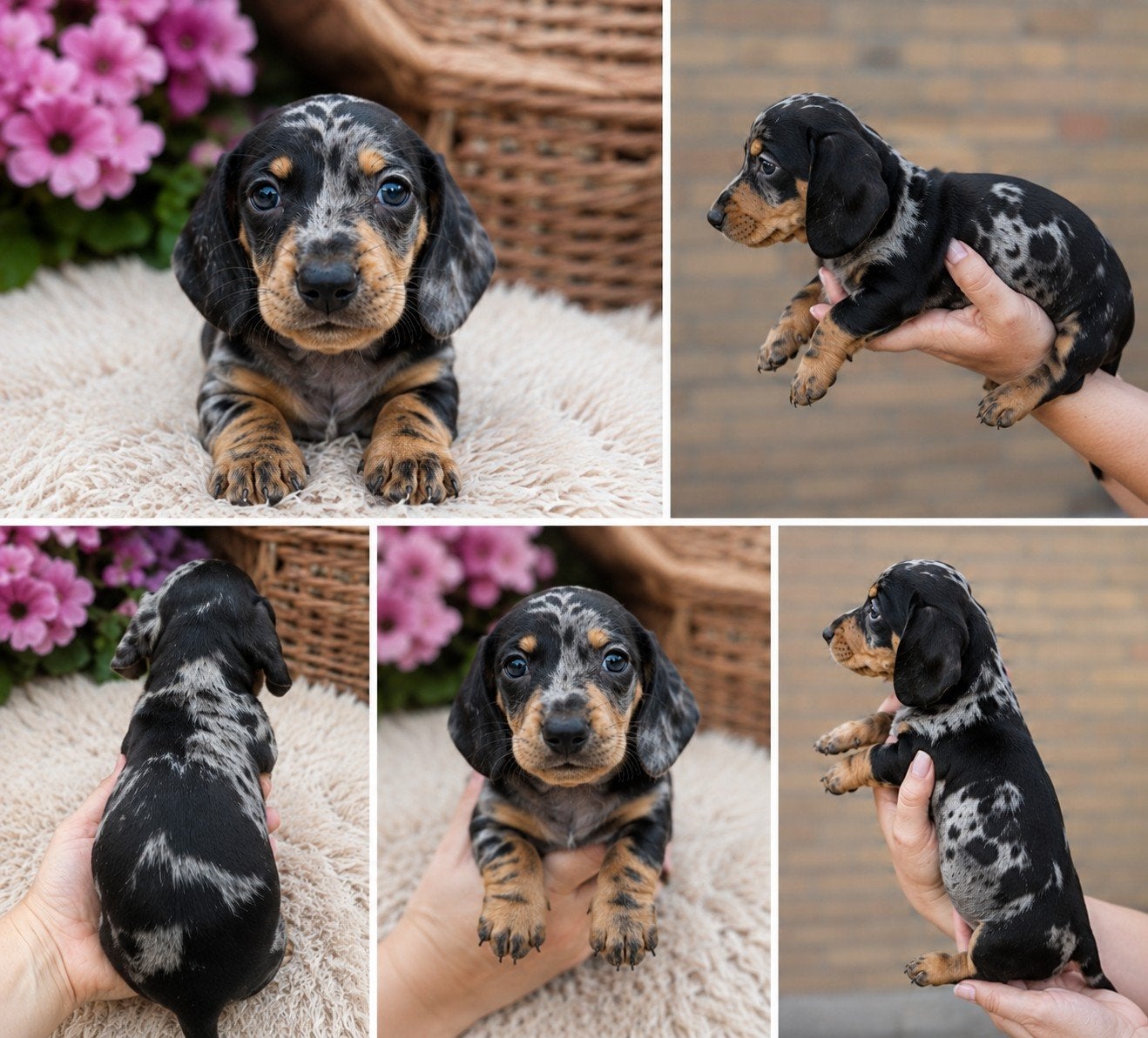 Dwergteckel pups lilac/Isabella bleu tan black Merle tan, Dieren en Toebehoren, Parvo, 8 tot 15 weken, Korthaar, Dwerg