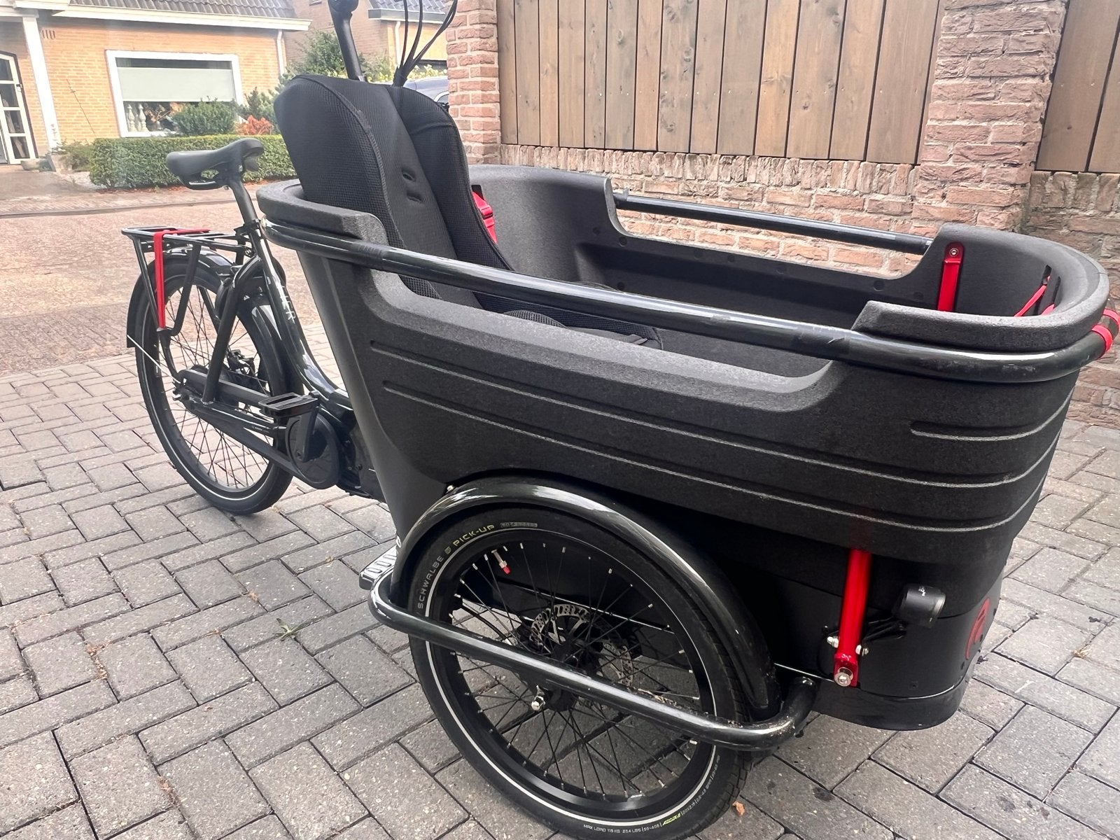Batavus Fier 3 - Elektrische bakfiets, Elektrisch, Zo goed als nieuw, 2 kinderen, Schijfrem