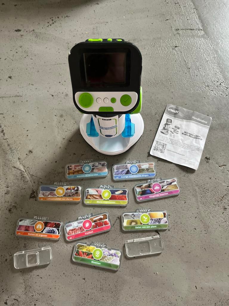 V-tech Interactieve Microscoop met Plaatjes en Handleiding, Ophalen of Verzenden, Zo goed als nieuw
