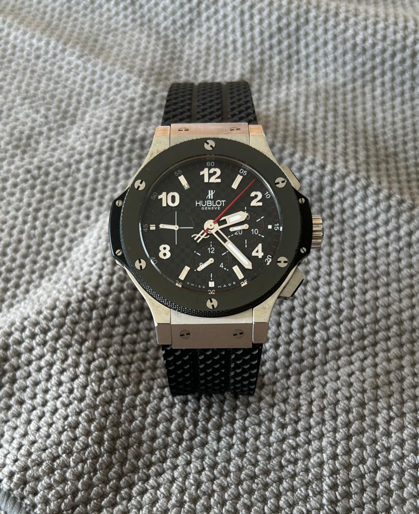 Hublot Big Bang Steel Ceramic 44mm | 301.SB.131.RX | 2011, Gebruikt, Staal, Polshorloge, Kunststof