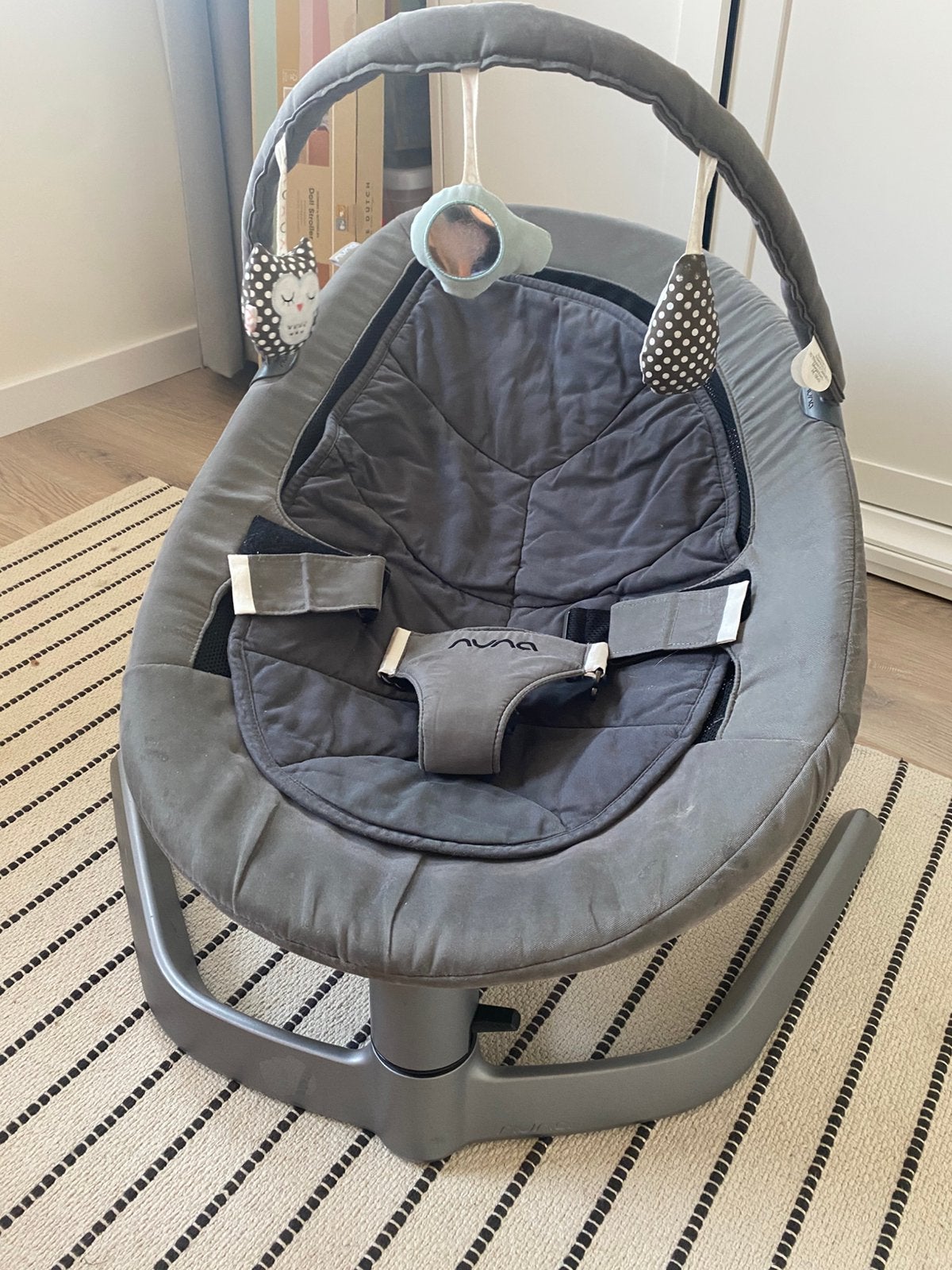 Nuna Leaf Wipstoel - prima staat, Kinderen en Baby's, Wipstoeltjes, Gebruikt, Wipstoel, Met gordel(s) of riempje(s), Ophalen