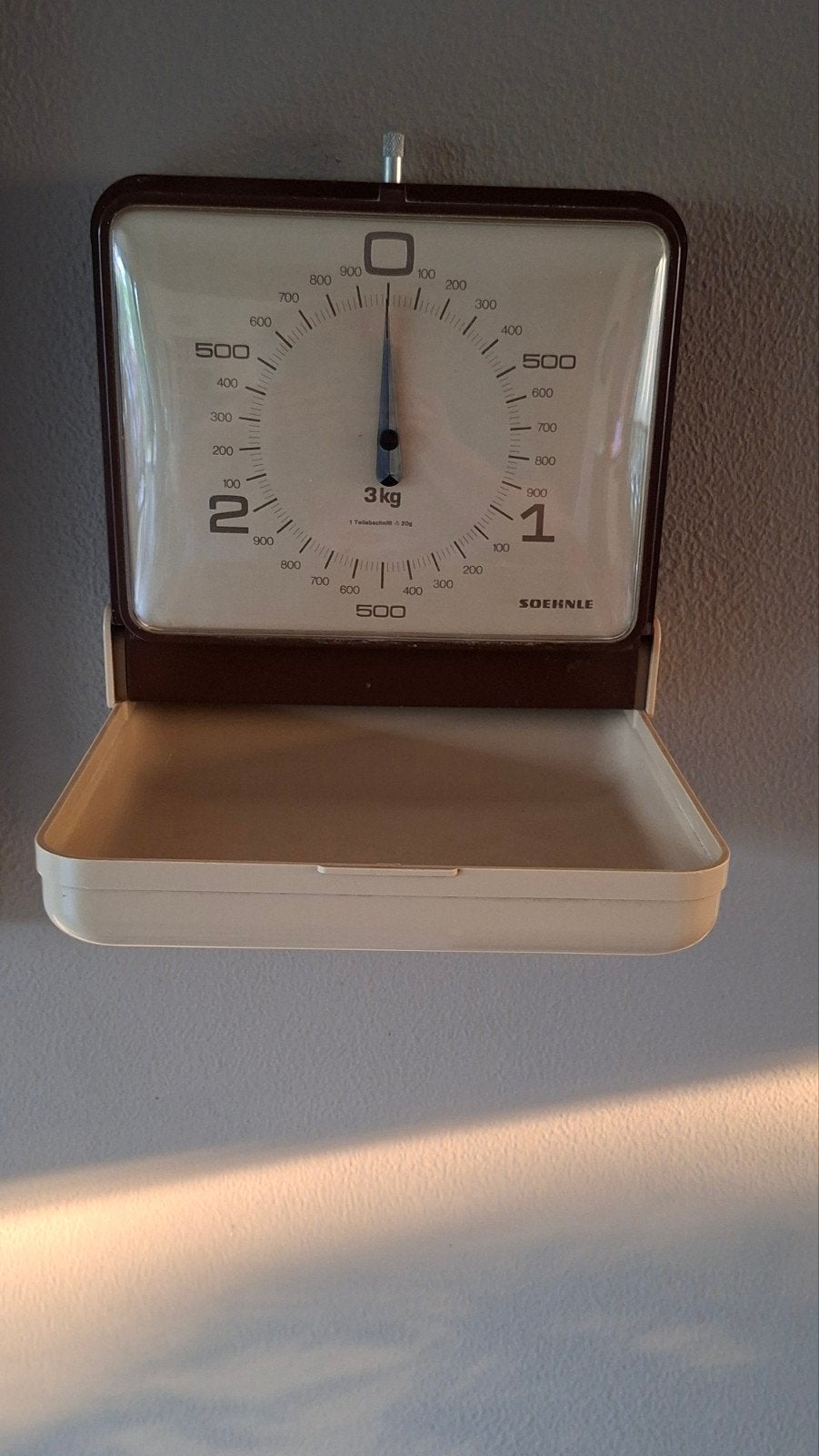 Vintage Soehnle Space Age Wandkeukenweegschaal Jaren 70, Verzamelen, Retro, Huis en Inrichting, Ophalen of Verzenden