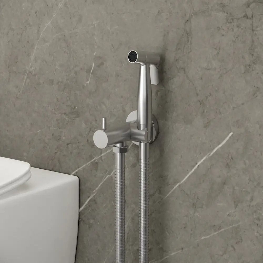 Bidet Set RVS - Nieuw in doos, Doe-het-zelf en Verbouw, Sanitair, Ophalen of Verzenden, Nieuw, Rvs, Douche
