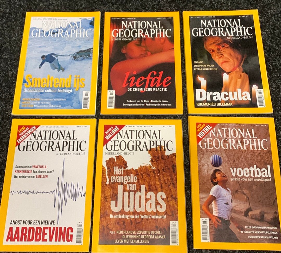 National Geographic magazine, jaargang 2006, ( 12 edities), Ophalen of Verzenden, Zo goed als nieuw, Wetenschap en Natuur