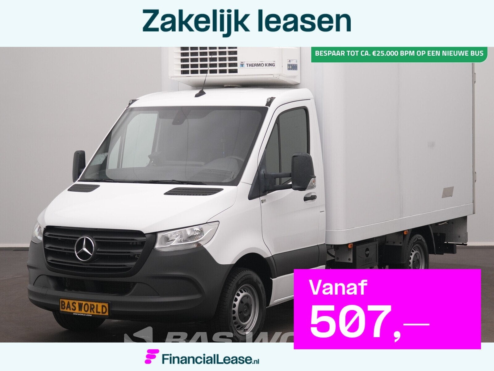 Mercedes Sprinter 317 CDI Automaat Koel/Vrieswagen Achterdeu, Automaat, Stof, Gebruikt, Euro 6